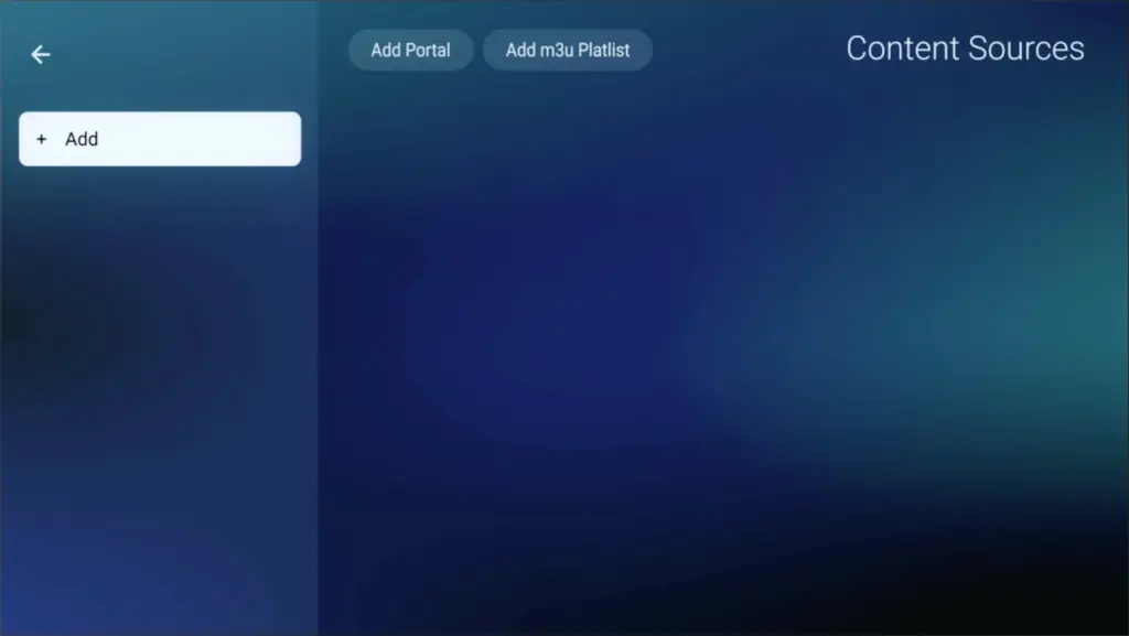 MyTVOnline 2 Connections menu showing Add Portal and MAC ID