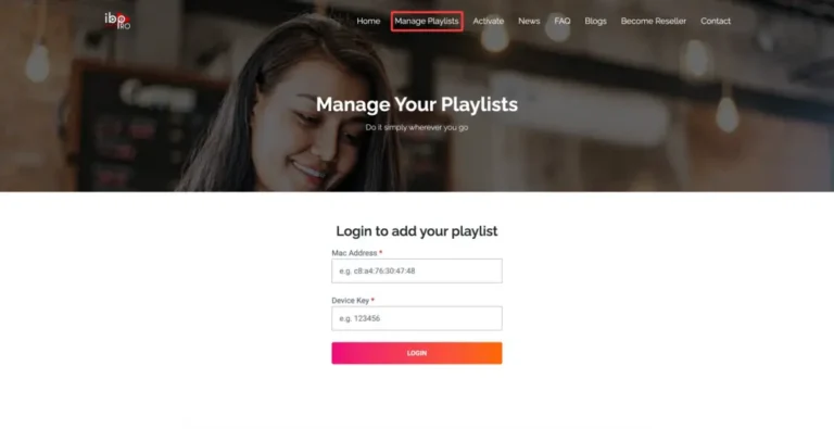 Login with MAC Address and Device Key on iboproapp.com