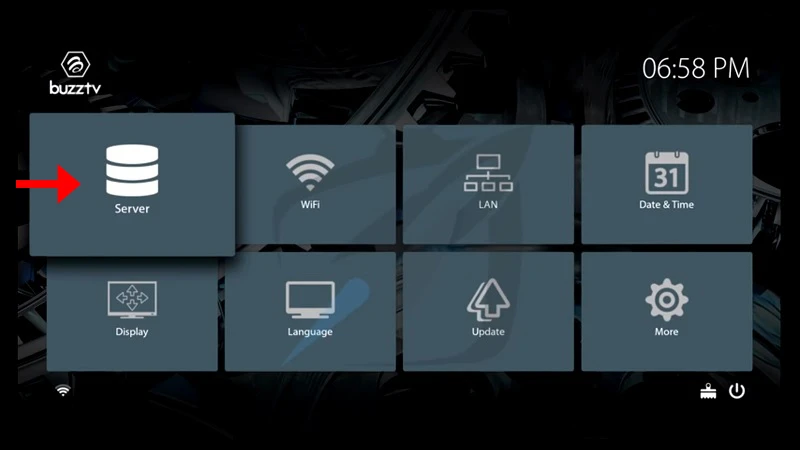 BuzzTV Live TV channels list loaded with EPG