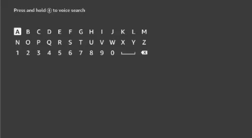 Virtual keyboard on FireStick