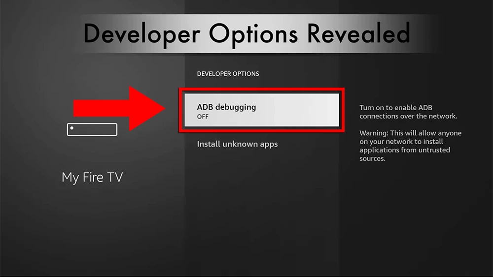 Turn ON ADB debugging on FireStick